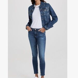 AG The Legging Ankle Super Skinny Ankle Jeans Medium Wash Denim Size 29R Womens